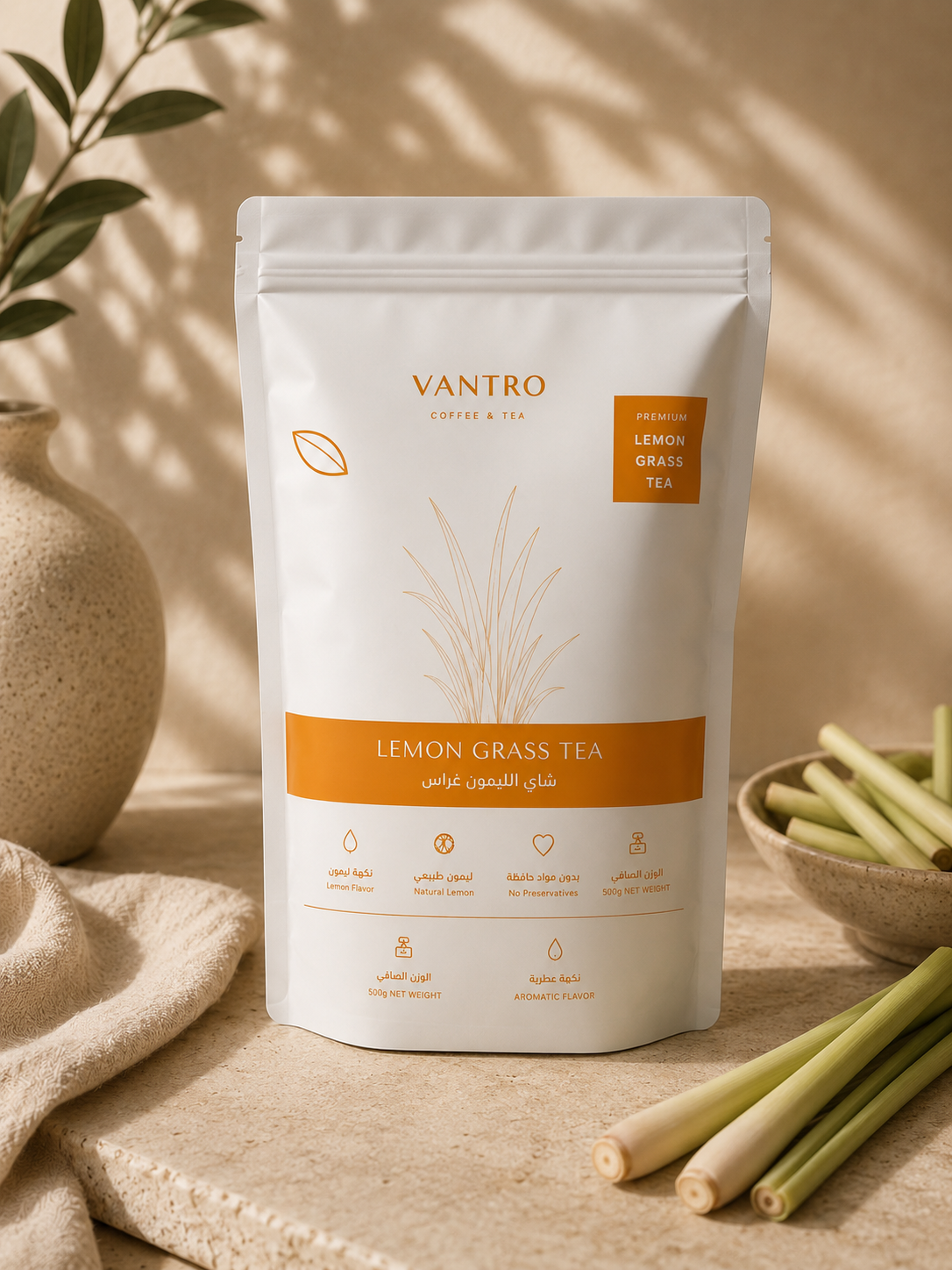 VANTRO Premium Lemon Grass Tea